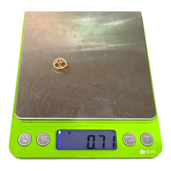 Vintage 14K Solid Gold Masonic Square & Compasses Blue Enamel Lapel Pin 0.71g - Picture 6 of 7